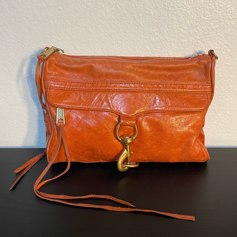 Rebecca Minkoff Orange Leather Crossbody Bag